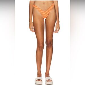 NWT Kulani Kinis x Lexi Hidalgo Y Cheeky Bottom in Honeysuckle *Flaw*